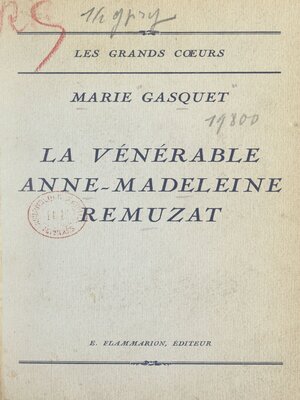 cover image of La vénérable Anne-Madeleine Remuzat